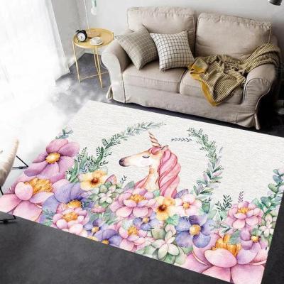 China Custom Rugs and Blankets Baby 3d Blankets Rugs Kid 3d Unicorn Rug Blankets for sale