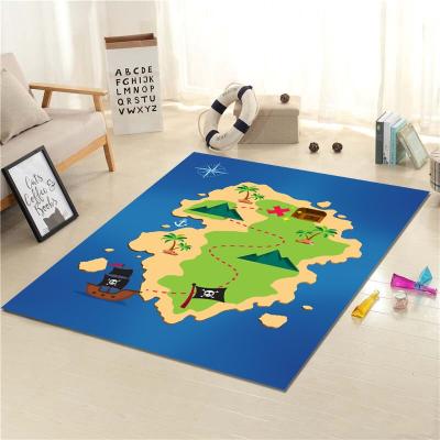 China Custom Warehouse Hopscotch Game Blanket Mat Non-slip Kids Play Mat for sale