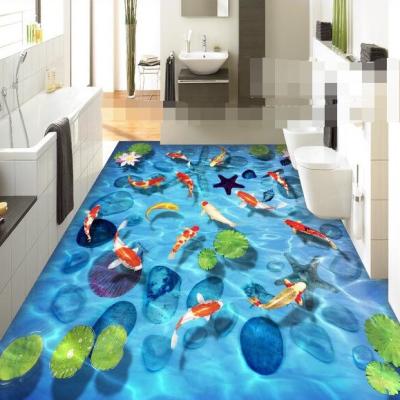 China Custom Print Animal Fishes Printing Blanket 3d Mat 3d for sale