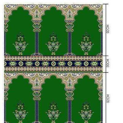 China Modern Wall To Wall Prayer Room Cover Carpet For Mosque Red Muslim Prayer Carpet for sale