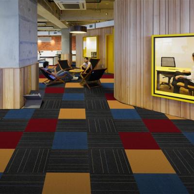 China Wholesales Modern Red Carpet Tiles Office Carpet Tiles Red for sale