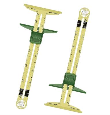 China Slip Measure 5-in-1 Plastic Measuring Sewing Ruler Tool Fabric Quilting Ruler For Beginner Knitting Craft Sewing Supplies for sale