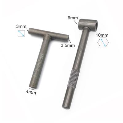 China Car Repair Motorcycle Hexagon Socket Reactors Valve Adjustment Tool T Wrench Valve Square Screw Wrench for sale