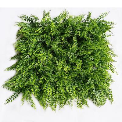 China Wholesale Vertical Garden Green Grass Plants Artificial Boxwood Wall Plant Hedge Panels for sale