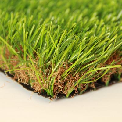 China PE + PP Material and 3/8 Inch Gauge Natural looking artificial grass for sale