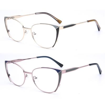 China Installation Screws and Studs Classic Vintage Cateye Shape High Nickel Copper With Arrow Hinge Flexible Design Temple Optical Frames For Ladies 3346 for sale