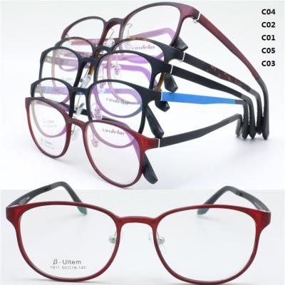 China ULTEM optical glass frame wholesales fashion ULTEM ultra light square shape opitcal frame durable 9925 glasses for sale