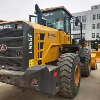 China Farms Newcomer Used Lingong Wheel Loader L955F For Sale Used Construction Machinery Large 5 Ton Number For Sale for sale