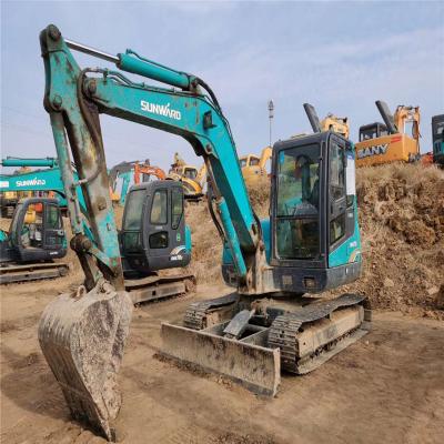 China Sunward used construction machinery excavator Sunward SWE70E for sale small crawler type digger 6 ton for sale