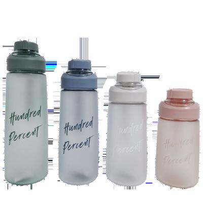 China Sustainable 450ml Frosted Sports Tumbler Portable Student Outdoor Plastic Water Bottle for sale