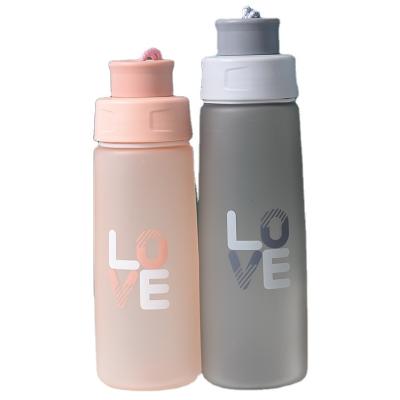 China New Sustainable 450ML Water Frosted Plastic Bottle Drink Outdoor Sport School Leak Proof Seal Water Bottle for sale