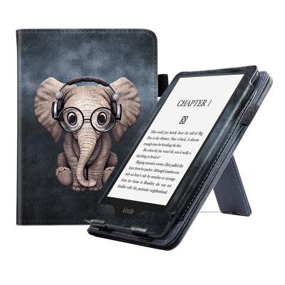 China Casual Luxury Case for Kindle Paperwhite 2021 11th Gen Hand Strap Cover for Paperwhite 5 Signature Edition Ereader Auto Sleep Funda for sale