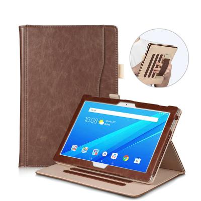 China 10.1” cases for Lenovo Tag M10, TB-X505F 10.1" ,Handstrap Leather Cover For Lenovo P10 TB-X705F Magnetic Funda With Pocket for sale