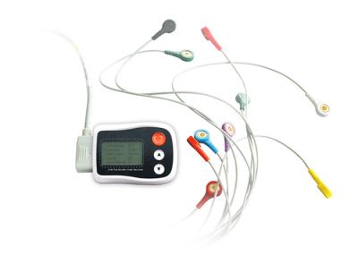 China LCD Display Screen Holter Monitor And ECG Analysis Software 24 Hours Record Time for sale