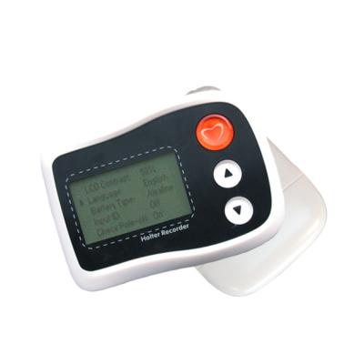 China Small Portable Holter ECG Monitor Mini White LCD Recorder Up To 36 Hours Recording Time for sale