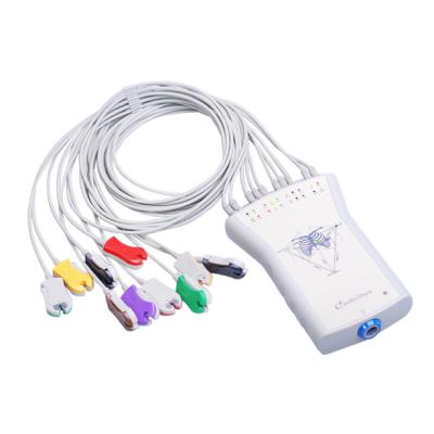 China USB Connection Stress Ecg Machine Stress ECG Analysis System 12 Channel Grey Acquisition Box for sale