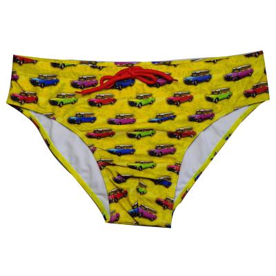 China Other Men's Swimsuit Brief Printed Team Colors Thong Swimwear for sale