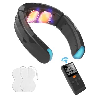 China Multifunctional Portable Smart Detox Heated Shoulder Neck Wireless Remote Control Massager in stock for sale