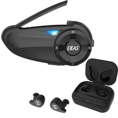 China Outdoor Sports Combination TWS F9 Bluetooth Earbuds Set Waterproof Q7 Motorcycle Helmet Bluetooth Intercom for sale