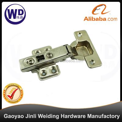 China Door Slide Cabinet Hinge CH-0204 Full Cover Full Cover Clip On Nickel Plated Cold Rolled Steel for sale