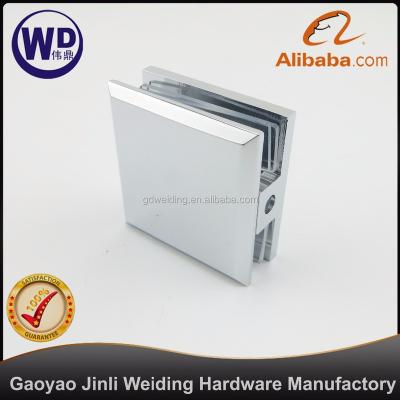 China Frameless Square Wall Mount Glass Flange Hole In Glass WT-6407 for sale