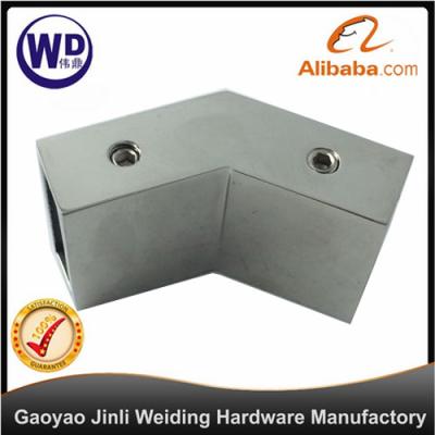 China ALLOY 135 Degree Shower Room Square Tube Pipe Connector Grab Bar Connector for sale