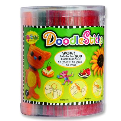 China Professional Eco-friendly Decompression Kit 500pcs Big Waxing Doodle Sticks Wax Toys For Kids for sale