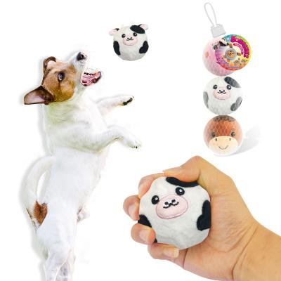 China Cute Cheap Toys Dog Hide And Seek Stuffed Plush Toy Pet Toy Noise Ball Viable Bungee Dog Toy for sale