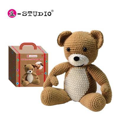 China Handmade Plush Doll Product RTS Knitting Needle Kit Diy Bear Crochet Dolls Amigurumi Crochet Craft Toys for sale