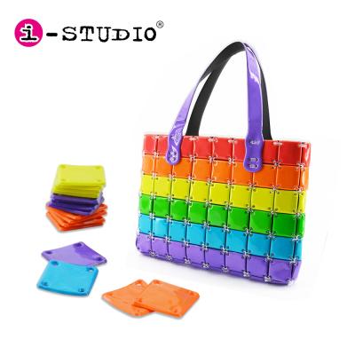 China DIY Funny Toy DIY Assemble Girls Purse Lil Kids Creative Rainbow Mini Purse for sale