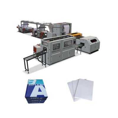 China Long Life Slitter A4 and A3 A4 A5 Size Automatic Paper Packing Machine Paper Roll To Cover Slitter for sale