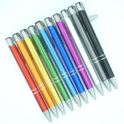 China High quality normal metal cheap promotional luxury metallic painted ballpoint pen for gifts for sale