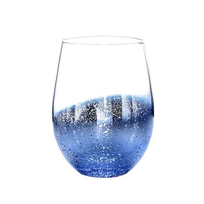 China Stocked Plate Starry Sky Starry Sky Four-color Water Rainbow Home Creative Starry Egg-shaped Glass Cup Wishing Drinks Milk Cup for sale