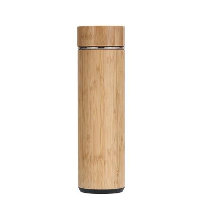 China 2020 PORTABLE High Quality Eco-friendly Bamboo Wooden Thermal Flask Bamboo Tumbler with Tea Infuser for sale