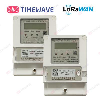 Chine Mètre de watt-heure monophasé du CEI 62053-21 de mètre d'énergie de l'affichage à cristaux liquides KWH LoRaWAN à vendre