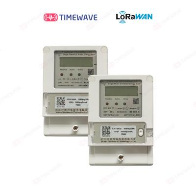 China LoRaWAN Single Phase Energy Meter Flame Retardant Advanced Smart Power Consumption Meter IOT Watt Meter for sale