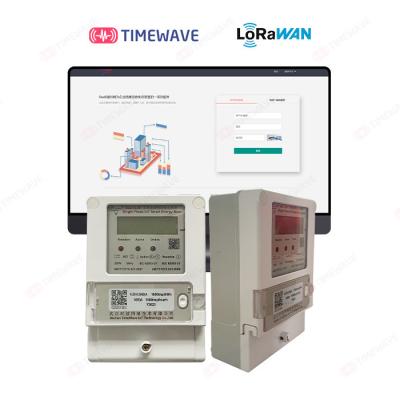 China Intelligentes Energie-Meter-intelligentes frankiertes Strom-Meter-einphasig-Lärm-Schienen-Energie-Meter LoRaWAN zu verkaufen