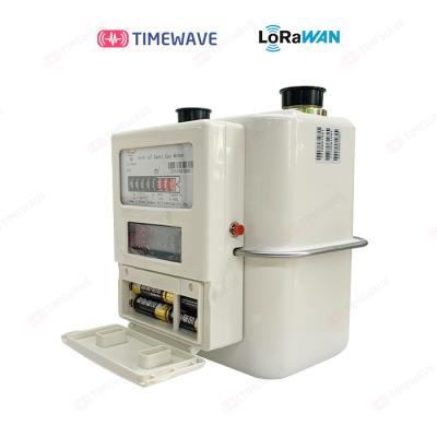 China Long Range Class AB Direct Connected Wall Mounted Gas Meter With LCD Screen And 3000m for sale