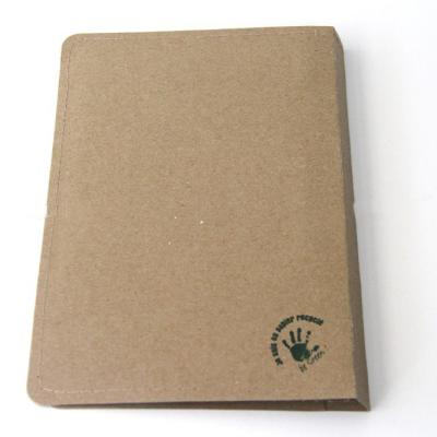 China Hardcover Book Made in China 40 Sheets Cheap Recycled Writing Paper Notebook Kraft Paper with Pen for sale