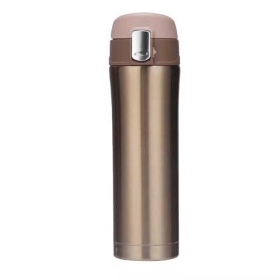 China Logo 304 Stainless Steel Insulation Office Cup Custom Business PORTABLE Frosted Tea In-Vehicle Drinking Water Bottle for sale