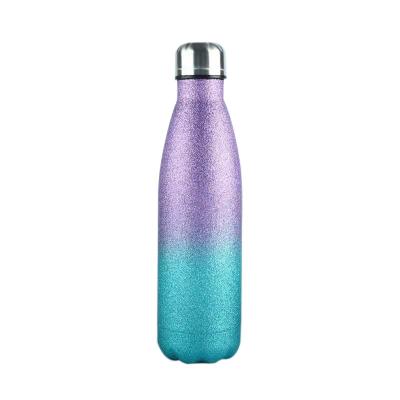 China Business Classic Design Cool Bottle With Glitter Paint 220/350/500/750/1000/1500/1800/2200ml Vacuum Cola Bottle for sale