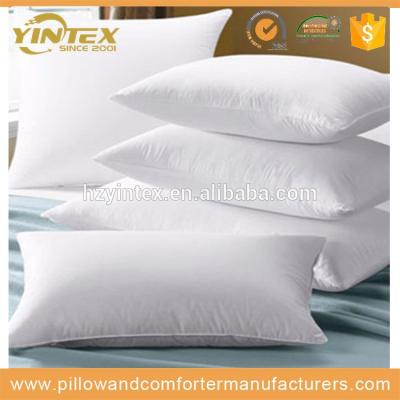 China Goose Feather Anti-Decubitus Square Shaped Plain White Pillow Cushion for sale