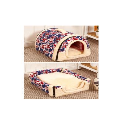 China Soft Material Winter Nest Warm Heating Kennel Sustainable Pet Bed Kennel For Cat for sale