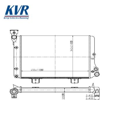 China High Quality Pa66 Gf30+Aluminum Aluminum Radiator For LADA 2106-1301012/2106,1301012 for sale