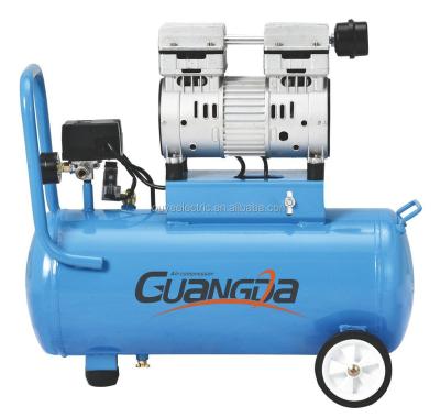 China Mini Rotary Screw Single Stage 30L 1HP Industrial Portable Quiet Oil Free Silent Air Compressor with good price for sale