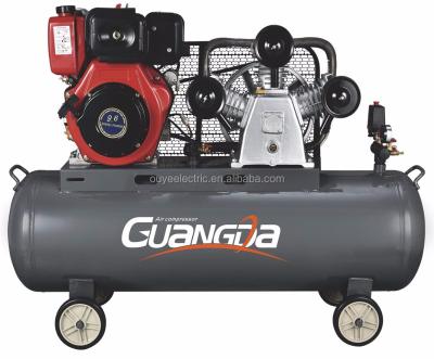 China 10HP 250L W-0.9-250L Gasoline Engine Lubricated Air Compressor for sale