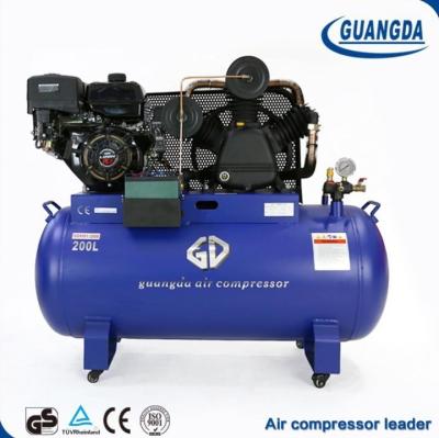 China Hot Selling Industrial Factory Competitive Price 250L 15HP Gasoline Engine Air Compressor for sale