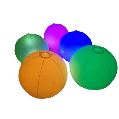 China Toy Wholesale Inflatable Glow Inflatable Beach Ball With Customized Design for sale