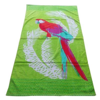 China Flamingo Child Safe Beach Towel With Elastic Print Round Beach Towel Custom Made for sale