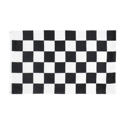 China Healthcare Institutes Checkered Flag 3x5FT Racing Car Black And White Racing Car Speedway Checked Flag for sale